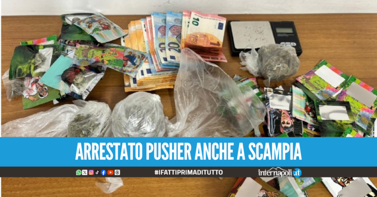 Beccato a vendere droga vicino la scuola, 24enne in manette a Napoli