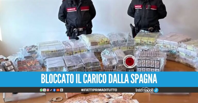 Camion dalla Spagna con 300 kg di droga, 4 arresti a Milano