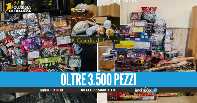 Capodanno sicuro in Campania, sequestrati oltre 2 quintali di botti in un garage