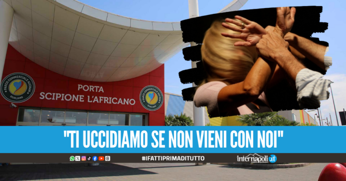 Choc a Giugliano, 28enne sequestrata al centro commerciale e stuprata da tre uomini