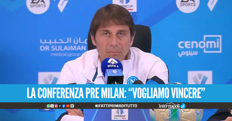 Conte conferma il 3-4-2-1 e annuncia: "Lobotka è recuperato. Lukaku? Serve calma"