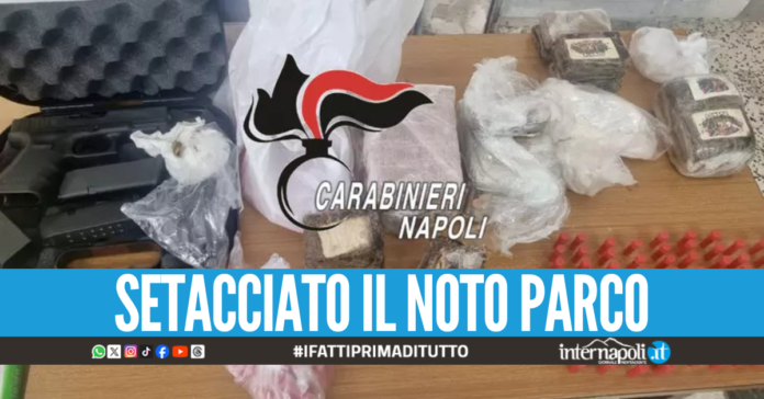 Blitz a Scampia: trovati pistola, munizioni e oltre 7 kg di droga