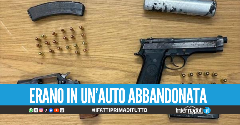 Traffico di armi tra Castel Volturno e Giugliano: sequestrate pistole, mitragliette e munizioni