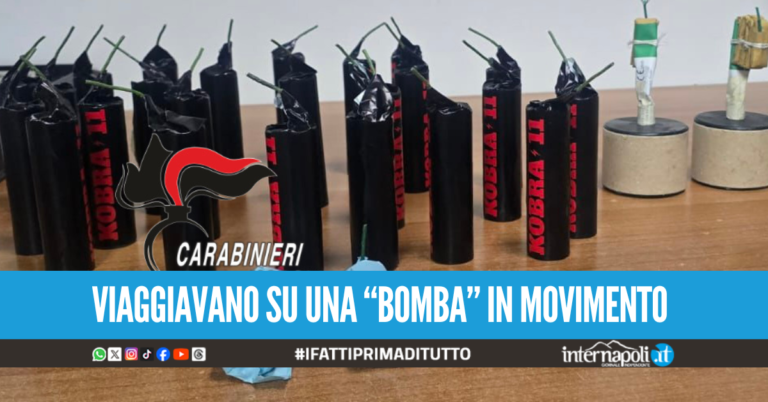 In auto con "cobra" e "cipolle" tra i figli piccoli, genitori in manette a Cercola