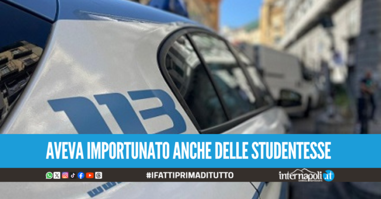 Si masturba davanti la scuola a Portici, arrestato 59enne recidivo