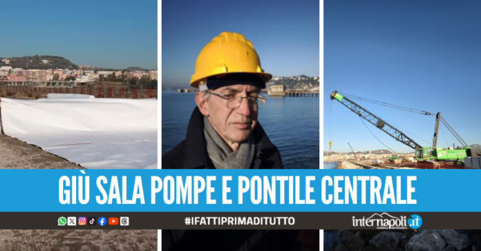 Giornata storica per Bagnoli, al via la tombatura della colmata dell’ex Italsider dopo oltre 30 anni