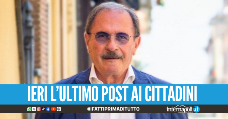 Grave lutto a Pompei, è morto il sindaco Carmine Lo Sapio