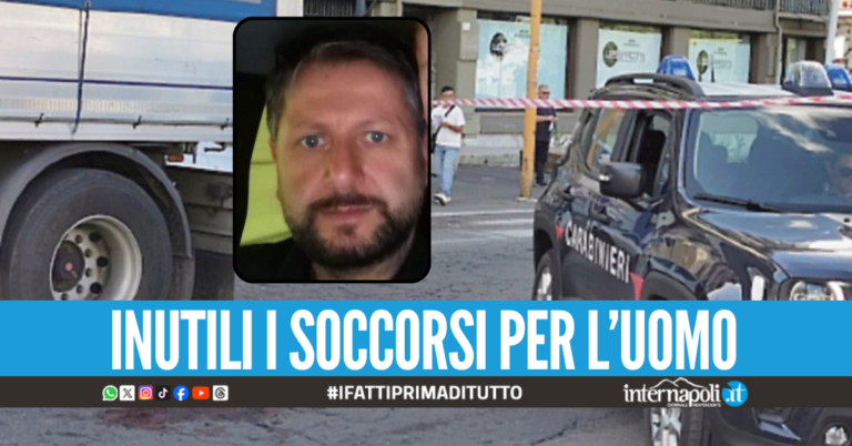 Dramma sul lavoro a Gianturco, Giacomo muore investito dal camion