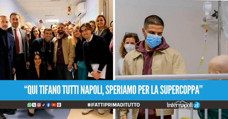 Insigne cuore d'oro, l'ex capitano del Napoli in visita ai piccoli pazienti del Santobono Pausilipon