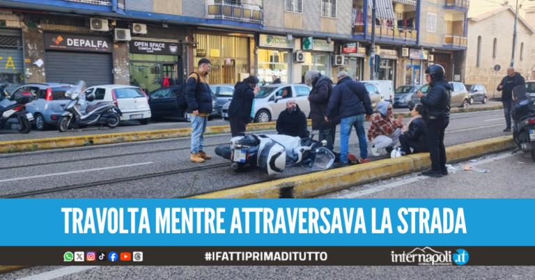 Tragedia sfiorata a Poggioreale, donna investita dallo scooter in corsa
