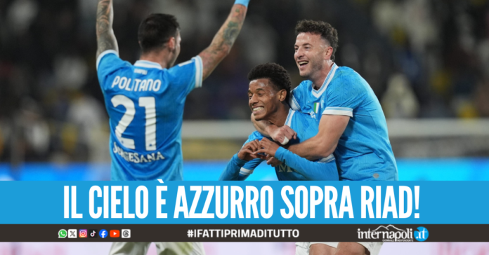 La spedizione araba è trionfale! Il Napoli batte 2-0 il Bologna e vince la sua terza Supercoppa