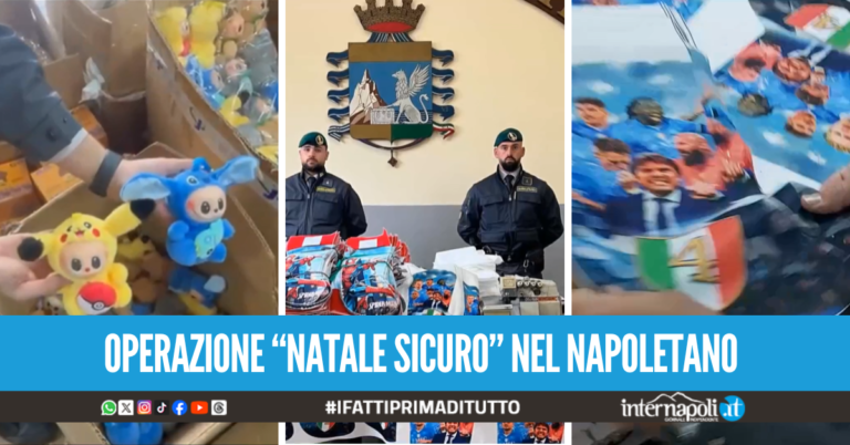 "Labubu", borse griffate e calze del Napoli: sequestrati oltre 3 milioni di articoli contraffatti per Natale