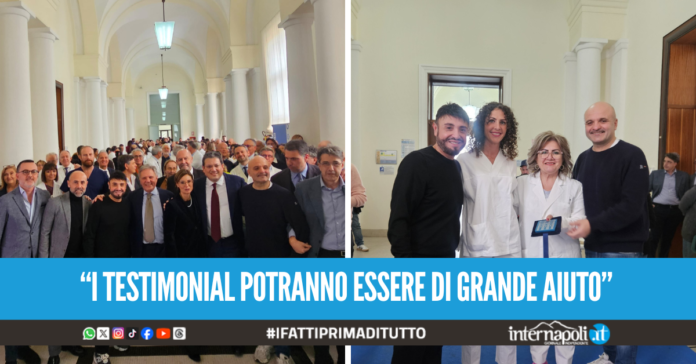 Gli auguri del Cardarelli nel segno della donazione sangue, presenti anche Gigi Finizio e Peppe Iodice