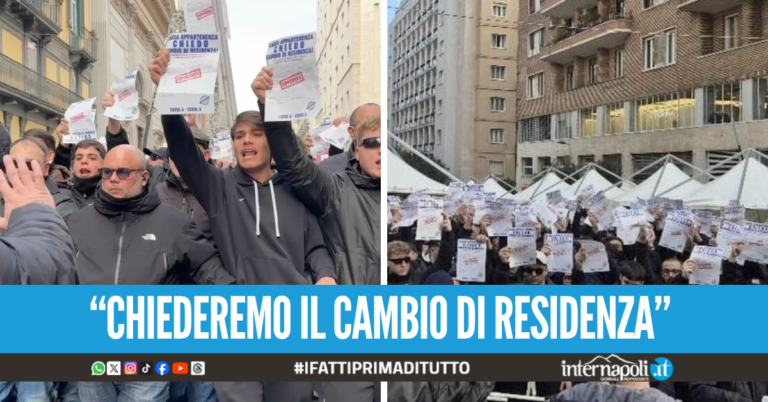 "Trasferte libere", gli ultras delle Curve A e B sfilano contro il nuovo divieto per Cremonese-Napoli