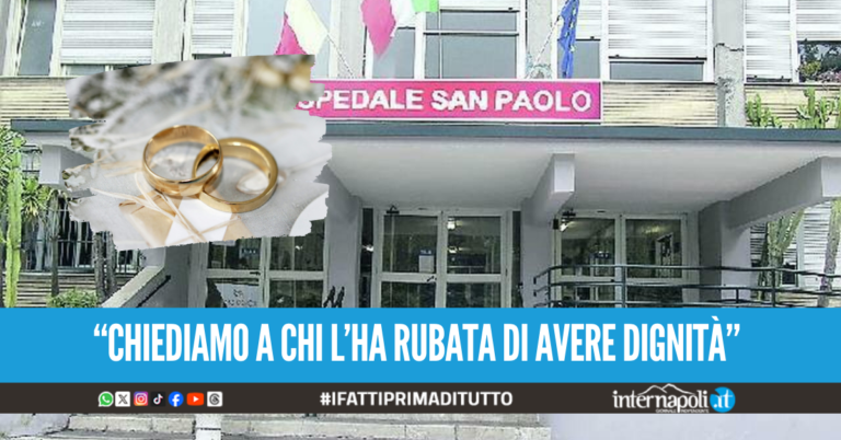 Vergogna all'ospedale San Paolo, rubata la fede nuziale all'anziana deceduta