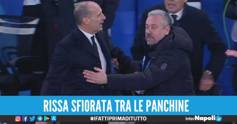 Animi infuocati in Napoli-Milan: cosa ha urlato Allegri che ha fatto infuriare Oriali