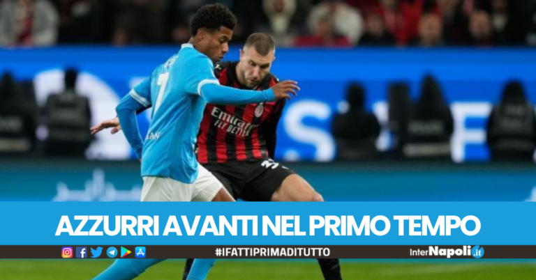 Napoli 1-0 Milan: azzurri in vantaggio a Riyad con il solito Neres
