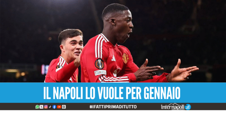 Sprint del Napoli per Mainoo, pronto l’affondo a gennaio per il centrocampista