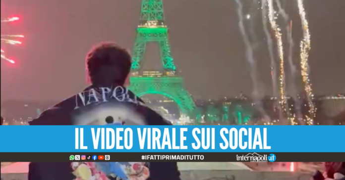 Fuochi davanti alla Torre Eiffel per lanciare un documentario sul Napoli, nei guai noto youtuber