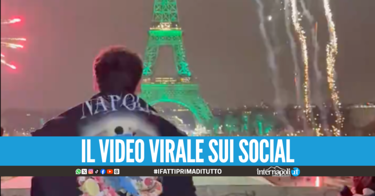 Fuochi davanti alla Torre Eiffel per lanciare un documentario sul Napoli, nei guai noto youtuber