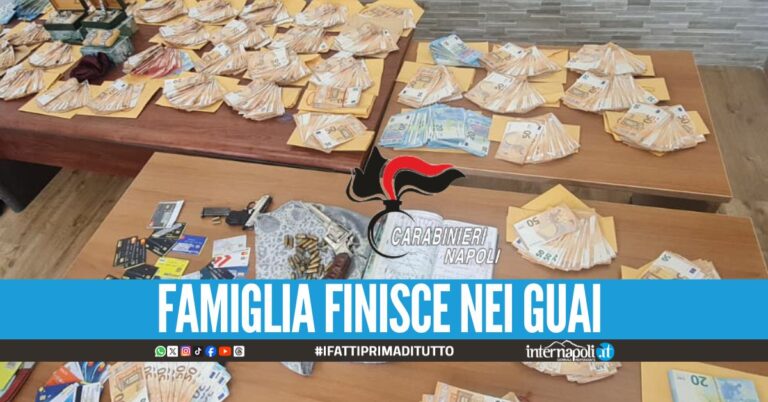 Pistole, Rolex e 204mila euro in contanti sequestrati ad Afragola