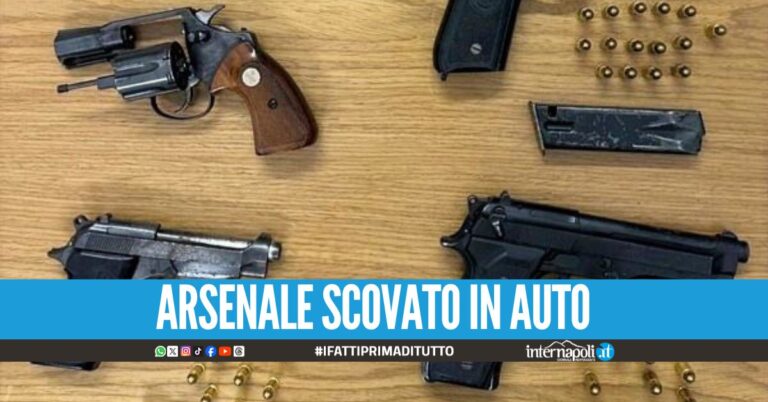 Pistole e mitra sequestrate tra Giugliano, Villa Literno e Castel Volturno