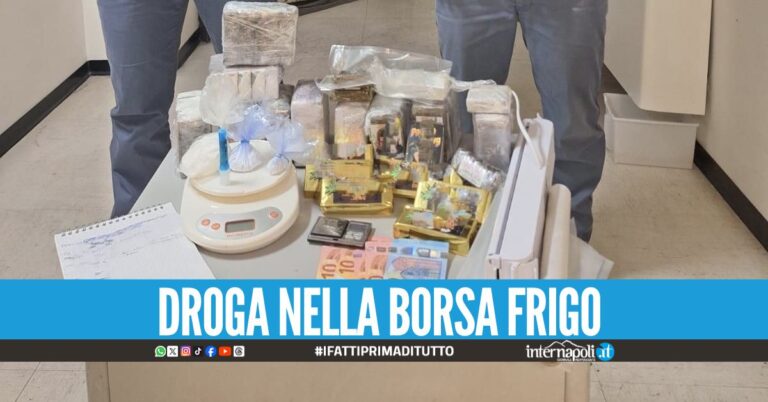 Nasconde l'hashish tra il caffè, preso il corriere 'ghiacciato'