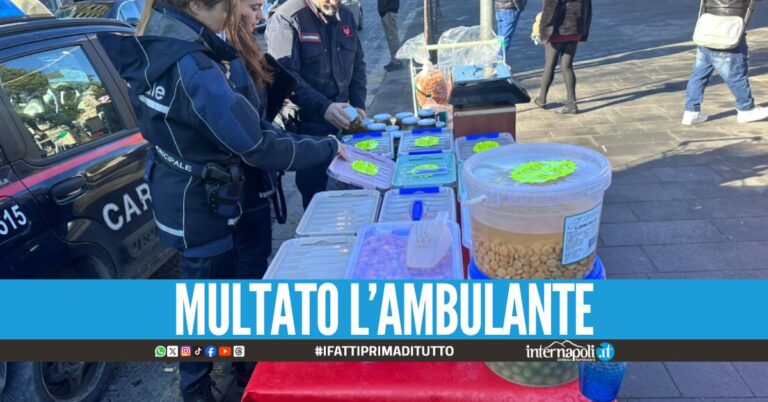 Sequestrati 40 kg di frutta secca, olive e lupini nel Napoletano