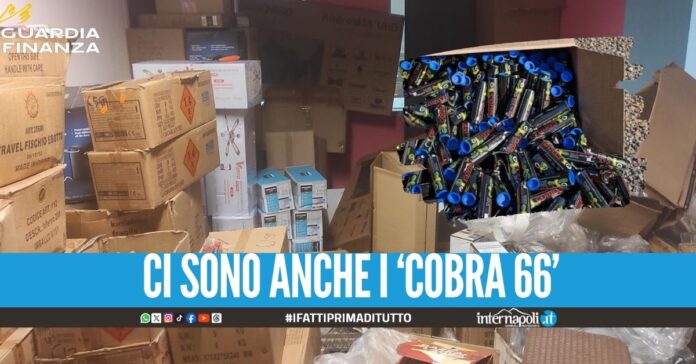 Sequestrati 517 kg di botti illegali, blitz al negozio nel Casertano