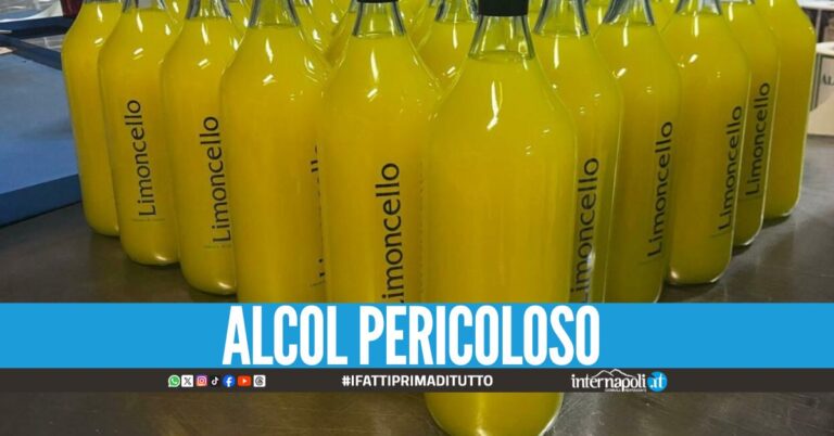 Limoncello illegale nel Napoletano, sequestro da 3mila litri