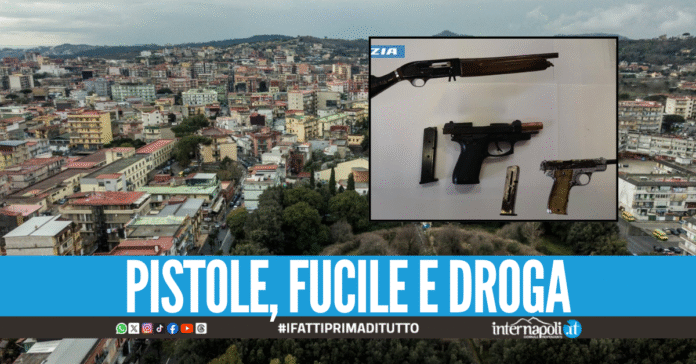 Armi pronte a sparare, scoperto e sequestrato un arsenale a Pianura