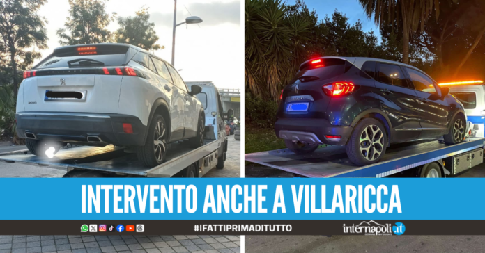 Auto rubate e con targa polacca, quattro sequestri tra Napoli e provincia