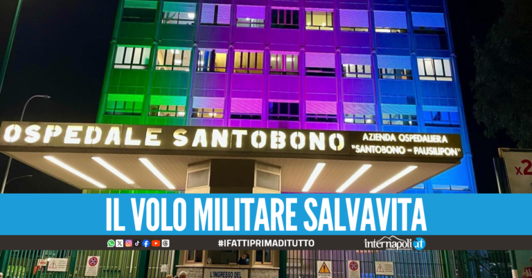 Dal Santobono a Milano, il volo speciale per salvare la vita a un bimbo di 12 anni