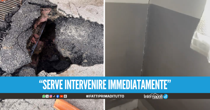 Edificio a rischio crollo a Pianura: 