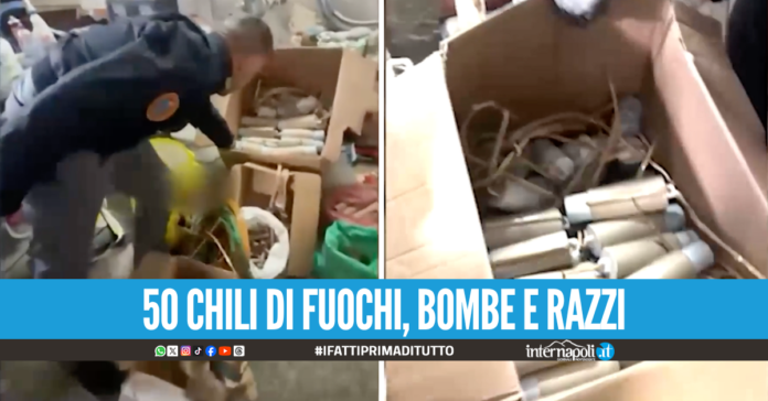 Fabbrica di fuochi sequestrata a Sant'Antimo, la scoperta grazie ai social