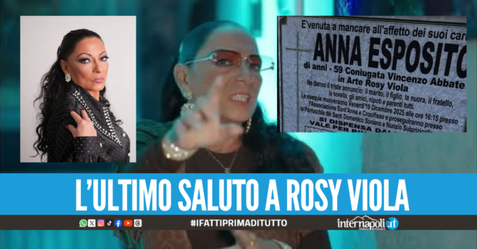 Funerale di Rosy Viola, fissata la data e la chiesa per l'addio alla cantante