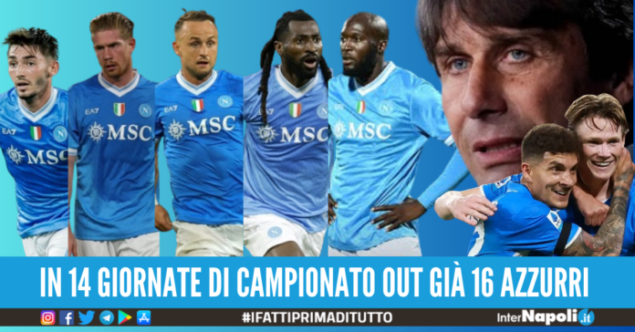 Infortuni Napoli Serie A partite saltate