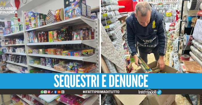 Maxi sequestro in vista delle feste in Campania, 15mila fuochi e 18mila prodotti non sicuri