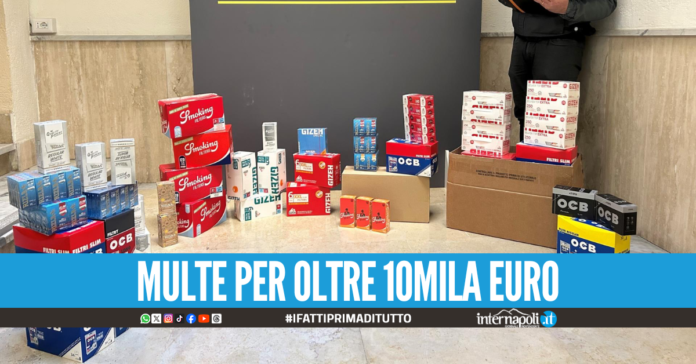 Oltre 115 mila cartine e filtri illegali nel bar in Campania, scatta il maxi sequestro