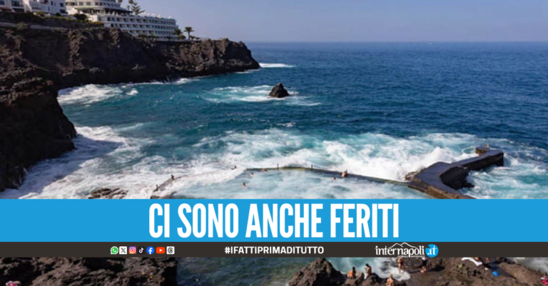Tragedia a Tenerife, onda anomala si abbatte sui turisti: 4 morti