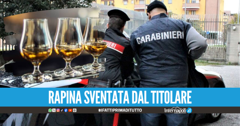 Questa è una rapina! poi chiede una grappa al barista: arrestato nel Casertano
