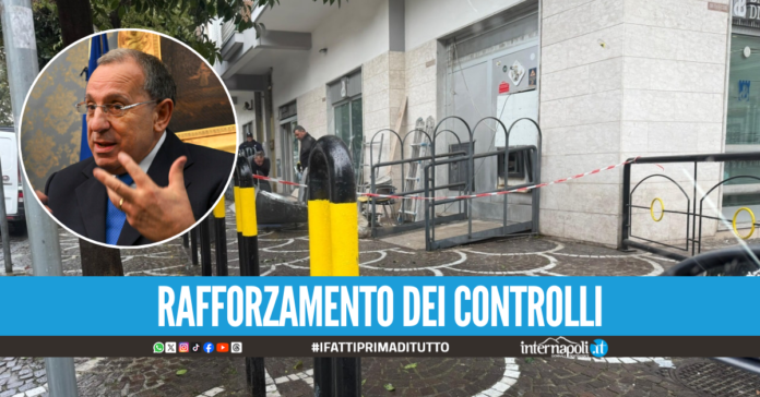 Assalto al bancomat a Giugliano, arriva la stretta del Prefetto