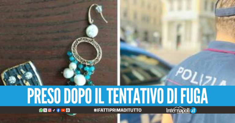Assurdo in provincia di Napoli, malvivente scippa gli orecchini ad una donna