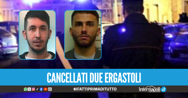 Duplice omicidio Castaldi-Minichini, cancellati due ergastoli
