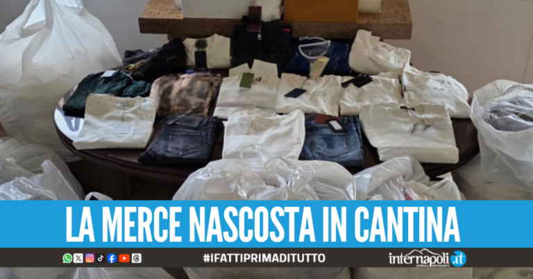 Pantaloni, scarpe e maglie di noti marchi contraffatti: denunciato 41enne nel Napoletano