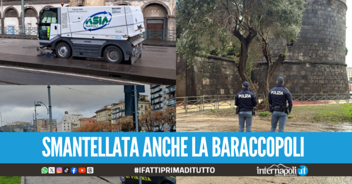 Lotta al degrado presso le Torri Aragonesi a Napoli, rimossi 26 quintali di rifiuti