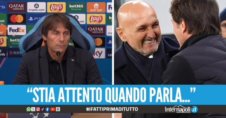 Conte attacca Spalletti: "Porti rispetto quando parla del Napoli, ha detto una frase infelice"