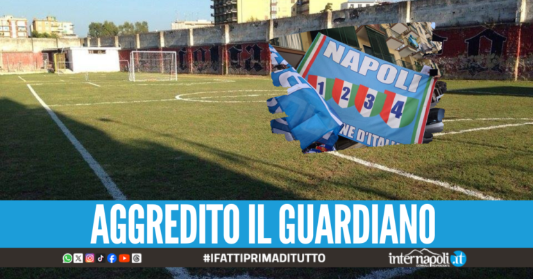 Raid nell'ex scuola calcio a Pomigliano, ladri via con borsoni pieni di bandiere del Napoli