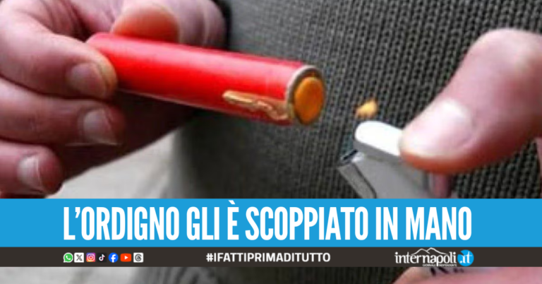 Raccoglie petardo inesploso in villa comunale, 13enne perde 4 dita nel Casertano