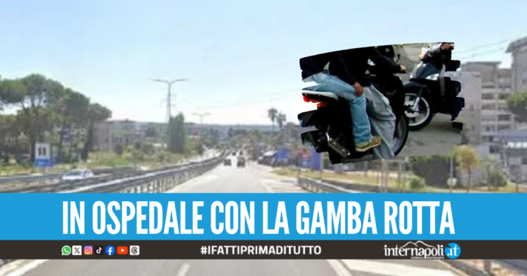 Paura alla rotonda di Melito, tentano la rapina e scaraventano la vittima dallo scooter